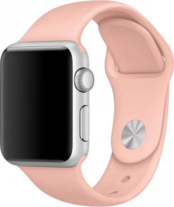 Ремешок для Apple Watch 38мм, силикон, розовый(Ремешок для Apple Watch 38мм, силикон, розовый)