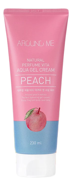 Крем-гель для тела Around Me Natural Perfume Vita Aqua Gel Cream Peach 250мл(Крем-гель для тела Around Me Natural Perfume Vita Aqua Gel Cream Peach 250мл)