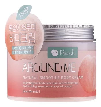 Крем-смузи для тела Around Me Natural Smoothie Body Cream Peach 300г(Крем-смузи для тела Around Me Natural Smoothie Body Cream Peach 300г)