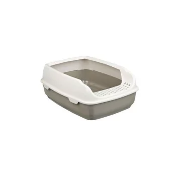 Туалет-лоток для кошек TRIXIE Delio 48х35х20 см темно-серый/кремовый