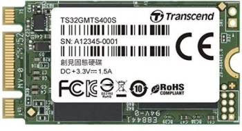 Накопитель SSD M.2 2242 Transcend TS32GMTS400S MTS400S 32GB SATA III MLC 200/40MB/s IOPS 20K/10K MTBF 1.5M RTL(TS32GMTS400S)
